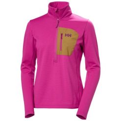 Bluza damska z zamkiem 1/2 Helly Hansen Versalite Fleece. Czerwone bluzy Helly Hansen, bez wzorów, bez kaptura. Za 355.00 zł.