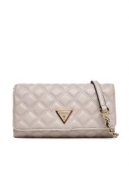 Guess Torebka Giully II Mini HWQG96 73750 Beżowy. Brązowe torebki klasyczne Guess, z aplikacjami, ze skóry, bez dodatków. Za 439.99 zł.