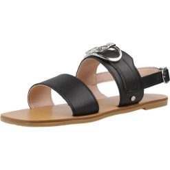 Sandały LIU-JO SA4123 P010 SABA Czarny. Czarne sandały Liu Jo, bez wzorów, ze skóry, sportowe, bez obcasa, bez zapięcia. Za 454.99 zł.