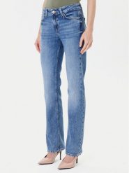 Guess Jeansy W5YA0R D5QP2 Niebieski Regular Fit. Niebieskie jeansy Guess, z aplikacjami. Za 525.00 zł.