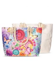 Hip Torba plażowa "Vitori" ze wzorem - 60 x 43 cm rozmiar: 43x60 cm. Torby na ramię Hip, bez wzorów, z materiału, na ramię, bez dodatków. Za 70.41 zł.
