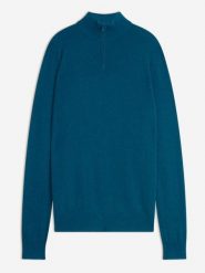 Just Cashmere Kaszmirowy sweter "Bradley" w kolorze niebieskim rozmiar: S. Niebieskie swetry Just Cashmere, s, bez wzorów, z kaszmiru, bez ramiączek. Za 413.99 zł.