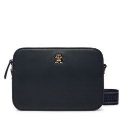Torebka Tommy Hilfiger. Niebieskie listonoszki TOMMY HILFIGER, bez wzorów, bez dodatków. Za 219.99 zł.