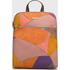 Desigual - Plecak. Brązowe plecaki Desigual, bez wzorów, z materiału. W wyprzedaży za 199.90 zł.