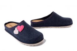 INBLU CS-37 041 szaro-niebieski, kapcie damskie. Niebieskie obuwie domowe Inblu, bez wzorów, bez zapięcia. Za 95.99 zł.