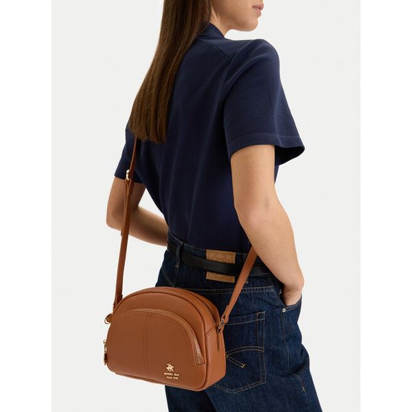 Torebka Beverly Hills Polo Club. Brązowe torebki klasyczne Beverly Hills Polo Club, bez wzorów, bez dodatków. Za 199.99 zł.