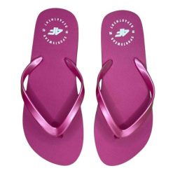 Japonki damskie 4F 4FWSS24FFLIF165. Brązowe klapki 4f, bez wzorów, z gumy, bez obcasa. Za 44.99 zł.
