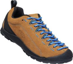 Buty Keen Jasper z brązowego zamszu. Brązowe trekkingi Keen, z gumy, trekkingowe. Za 612.05 zł.
