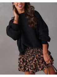 Milan Kiss Sweter w kolorze czarnym rozmiar: L. Czarne swetry Milan Kiss, l, bez wzorów, bez ramiączek. Za 152.99 zł.