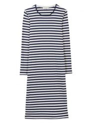 Herrlicher Sukienka w kolorze granatowo-białym rozmiar: XS. Białe sukienki Herrlicher, na co dzień, xs, bez wzorów, bez kołnierzyka, bez ramiączek, midi, proste. Za 165.99 zł.