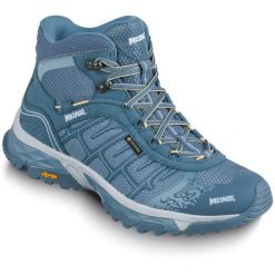 Buty turystyczne damskie MEINDL Finale Lady Mid z membraną Gore-Tex. Niebieskie trekkingi Meindl, z gore-texu, trekkingowe. W wyprzedaży za 714.35 zł.
