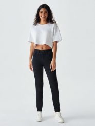 LTB Dżinsy "Molly Super High" - Slim fit - w kolorze czarnym rozmiar: W25/L32. Czarne jeansy LTB, l, z aplikacjami, z podwyższonym stanem. Za 61.46 zł.
