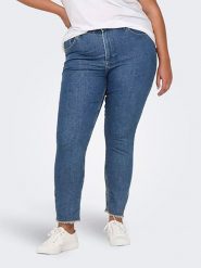 ONLY Carmakoma Dżinsy - Slim fit - w kolorze niebieskim rozmiar: 46/L32. Niebieskie jeansy Only Carmakoma, l, bez wzorów, z podwyższonym stanem. Za 105.63 zł.