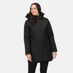 Kurtka Parka Sabinka Fur Trim Rozmiar 38 Czarny - RWP352-800. Czarne parki Regatta, sportowe, bez kaptura. W wyprzedaży za 199.99 zł.