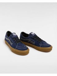 Vans Skórzane sneakersy w kolorze granatowym rozmiar: 41. Niebieskie trampki Vans, bez wzorów, bez zapięcia. Za 189.29 zł.