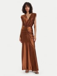 ACCESS FASHION Sukienka wieczorowa 63-3333-124 Brązowy Regular Fit. Brązowe sukienki ACCESS FASHION, xs, bez wzorów, z syntetyku, wizytowe, bez kołnierzyka, bez ramiączek. Za 1,099.00 zł.