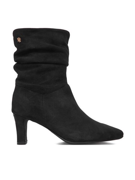 MEXX Botki EO-WI44-TIP-01 Czarny. Czarne botki Mexx, bez wzorów, ze skóry, bez obcasa, na szpilce, bez zapięcia. Za 479.99 zł.