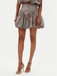 BARDOT Spódnica mini Lissett Printed 59796SB2 Brązowy Regular Fit. Brązowe spódnice Bardot, bez wzorów, z syntetyku, mini. Za 299.99 zł.