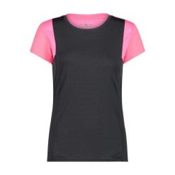 Koszulka damska CMP. Czerwone bluzki CMP, bez wzorów, z materiału, sportowe, bez kołnierzyka, bez ramiączek. Za 163.00 zł.