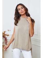 So Cachemire Sweter "Ernon" w kolorze szarobrązowym rozmiar: XL. Brązowe swetry So Cachemire, xl, bez wzorów, z kaszmiru, bez ramiączek. Za 222.94 zł.