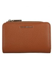 COCCINELLE Skórzany portfel w kolorze jasnobrązowym - 13 x 8 cm rozmiar: onesize. Brązowe portfele Coccinelle, bez wzorów, z materiału. Za 313.27 zł.