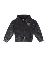Bluza z bawełna z kaptur na co dzień na siłownię. Czarne bluzy LEONE 1947 APPAREL, bez wzorów, z bawełny, bez kaptura. Za 248.39 zł.