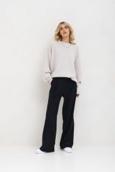 SPODNIE ALEX GRANATOWE W PASKI XS - Flawless. Niebieskie spodnie materiałowe Flawless, do pracy, s, bez wzorów, z elastanu, z podwyższonym stanem. Za 496.00 zł.