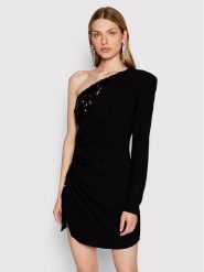 Pinko Sukienka koktajlowa Arancia 1N13HN 4575 Czarny Regular Fit. Czarne sukienki Pinko, bez wzorów, z syntetyku, wizytowe, bez kołnierzyka, bez ramiączek. Za 2,779.00 zł.