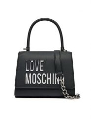 LOVE MOSCHINO Torebka JC4024PP1MKD000B Czarny. Czarne torebki klasyczne Love Moschino, bez wzorów, ze skóry, bez dodatków. Za 499.99 zł.