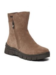 Caprice Botki 9-26437-41 Brązowy. Brązowe botki Caprice, bez wzorów, ze skóry, bez obcasa, na płaskiej podeszwie, bez zapięcia. Za 519.99 zł.