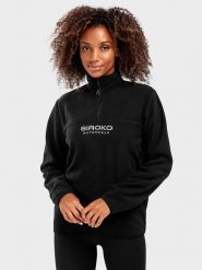 Siroko Bluza polarowa "Shadow" w kolorze czarnym rozmiar: M. Czarne bluzy sportowe SIROKO, m, bez wzorów, z materiału, bez kaptura. Za 158.10 zł.