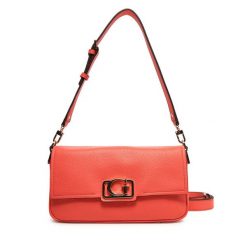 Torebka Guess. Pomarańczowe listonoszki Guess, z aplikacjami, bez dodatków. Za 299.99 zł.