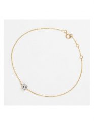 DIAMANTA Złota bransoletka "Simply Diamonds" z diamentami rozmiar: onesize. Żółte bransoletki DIAMANTA, z diamentem, złote. Za 818.95 zł.