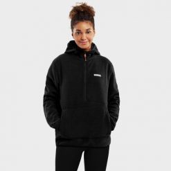 Bluza polarowa z kapturem Damska Avoriaz-W. Czarne bluzy SIROKO, l, bez wzorów, z polaru, z kapturem. W wyprzedaży za 146.95 zł.