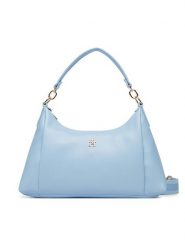 Tommy Hilfiger Torebka Th Essential Shoulder Bag AW0AW18373 Niebieski jasny. Niebieskie torebki klasyczne TOMMY HILFIGER, bez wzorów, ze skóry, bez dodatków. Za 529.99 zł.