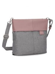Zwei Torebka w kolorze szaro-szaroróżowym - 25 x 23 x 10 cm rozmiar: onesize. Szare torby na ramię Zwei, bez wzorów, z materiału, na ramię, bez dodatków. Za 205.93 zł.