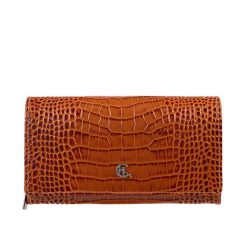 Portfel damski Canaletto ze skóry z wzorem krokodyla – ochrona RFID i wyjątkowy styl PD1634s262 RFID. Brązowe portfele bez wzorów, ze skóry. Za 190.00 zł.