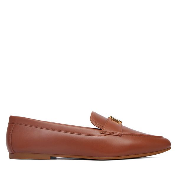 Lordsy LAUREN RALPH LAUREN. Brązowe lordsy Lauren Ralph Lauren, bez wzorów, bez obcasa, bez zapięcia. Za 620.99 zł.