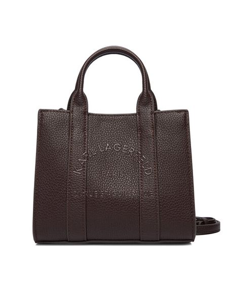 KARL LAGERFELD Torebka A4W30266 Brązowy. Brązowe torebki klasyczne KARL LAGERFELD, bez wzorów, ze skóry, bez dodatków. Za 519.99 zł.