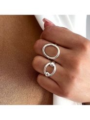 DI GIORGIO Srebrny pierścionek rozmiar: 54. Szare pierścionki DI GIORGIO, srebrne. Za 221.88 zł.