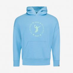 Bluza z kapturem unisex PADEL. Niebieskie bluzy Head, na zimę, xs, bez wzorów, z materiału, z kapturem. W wyprzedaży za 315.00 zł.