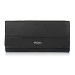 Portfel damski skórzany czarny duży z RFID Paolo Peruzzi AL-01-BL. Czarne portfele PAOLO PERUZZI, bez wzorów, ze skóry. Za 74.00 zł.