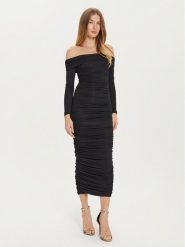 BARDOT Sukienka koktajlowa Arike 59445DB Czarny Slim Fit. Czarne sukienki Bardot, bez wzorów, z wiskozy, wizytowe, bez kołnierzyka, bez ramiączek. Za 539.99 zł.