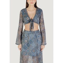 Stanik opaska Kobieta ONLY Onlasta Life L/S Tie Top Wvn. Niebieskie bielizna sportowa Only, l, bez wzorów. Za 150.85 zł.