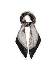 Guess Apaszka AW5347 SIL03 Szary. Szare rękawiczki Guess, z aplikacjami, z jedwabiu. Za 199.99 zł.