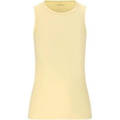 Damski tank top Athlecia Meyers. Żółte koszulki sportowe Athlecia, bez wzorów, bez ramiączek, na fitness i siłownię. Za 163.50 zł.