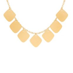 Naszyjnik Snake piaskowany, pozłacany. Żółte naszyjniki Lilou, pozłacane. Za 239.00 zł.