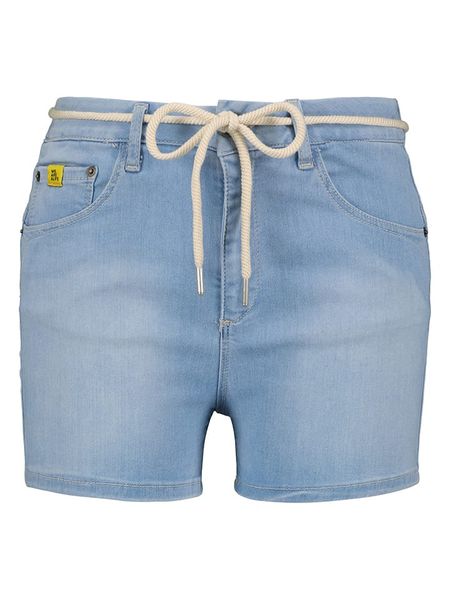 Alife and kickin Szorty dżinsowe "JanaAK" w kolorze błękitnym rozmiar: M. Niebieskie szorty Alife and Kickin, z aplikacjami, z tkaniny, klasyczne. Za 78.10 zł.