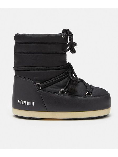 Moon Boot Botki zimowe "Evx" w kolorze czarnym rozmiar: 39-40. Czarne botki Moon Boot, na zimę, bez wzorów, z materiału, bez obcasa, bez zapięcia. Za 437.17 zł.