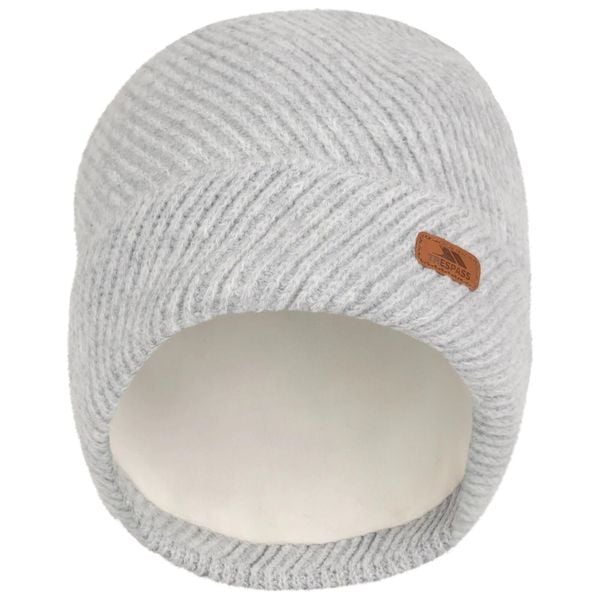 Czapka Damska Twilla. Szare czapki Trespass, bez wzorów, z dzianiny. Za 49.99 zł.
